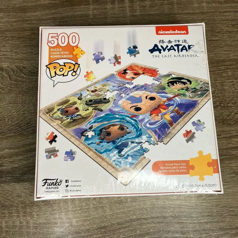 Funko Puzzle Avatar The Last Airbender Aang Zuko Toph Katara Sokka 500 Pieces